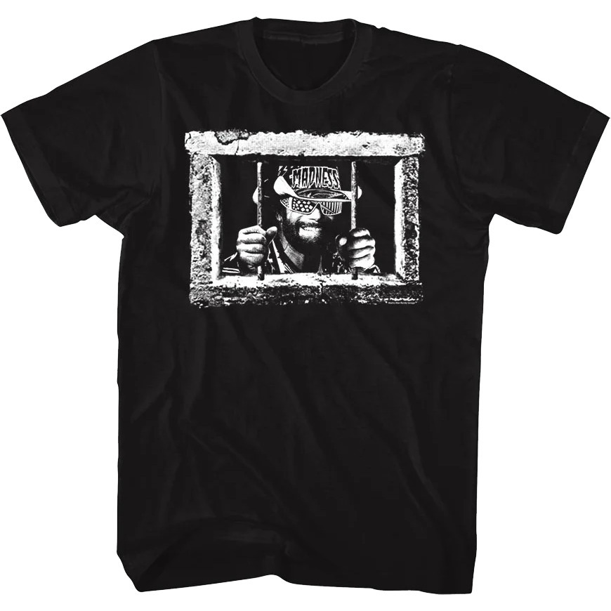 Front Back Caged Madness Macho Man Randy Savage Tshirt